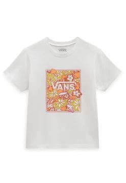Vans Psychedelic Floral Box Boxy - T-Shirt Print - White