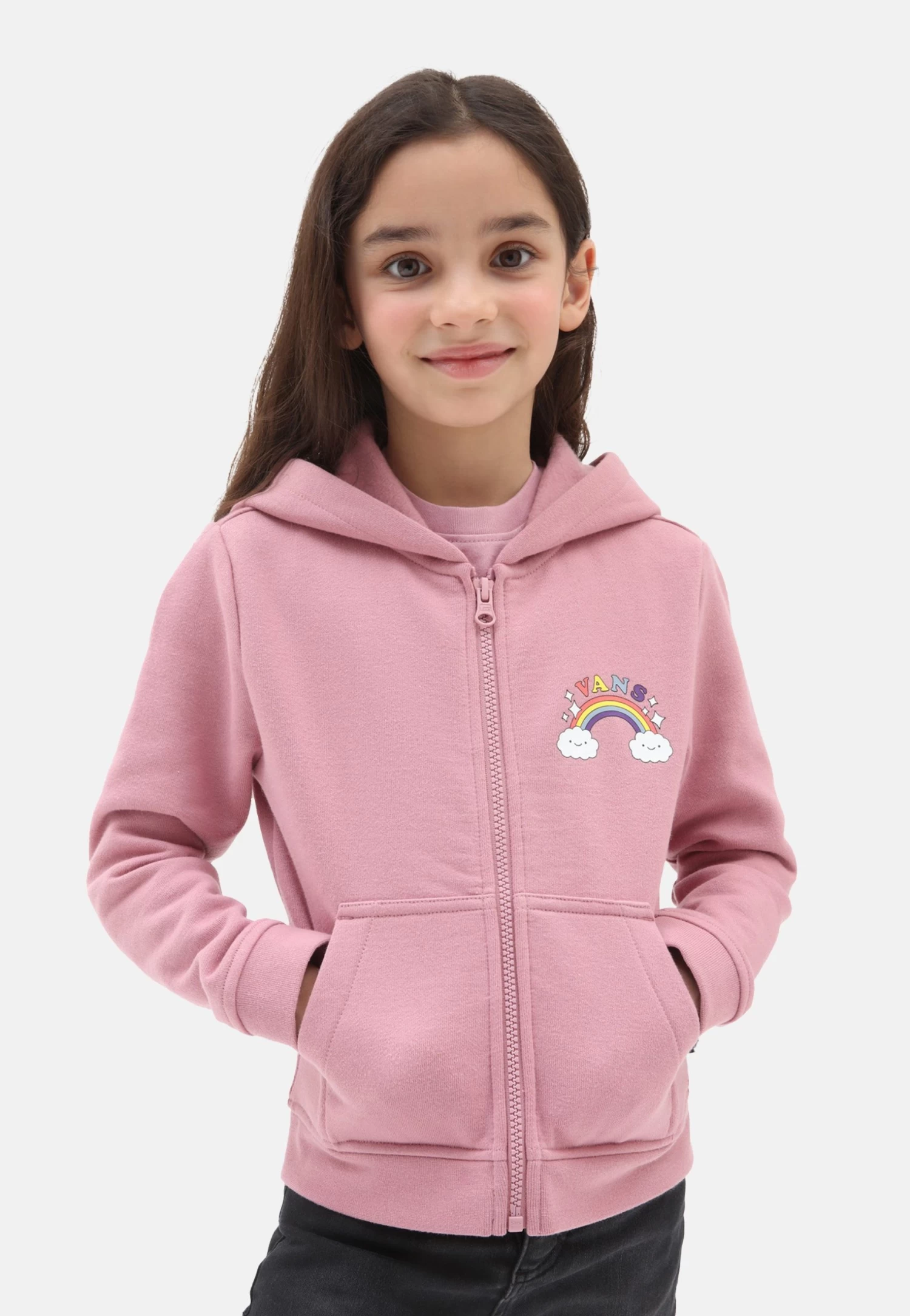 Vans Happy Bow Hoodie - Sweater Met Rits - Medium Purple