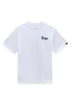 Vans Skull Slice Ss - T-Shirt Print - White