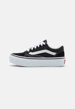 Vans Old Skool Platform Unisex - Sneakers Laag - Black/True White
