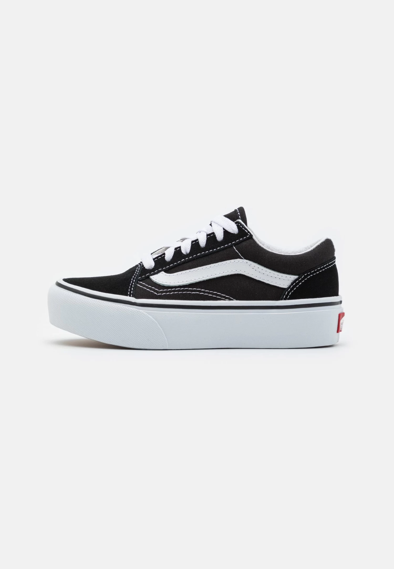 Vans Old Skool Platform Unisex - Sneakers Laag - Black/True White