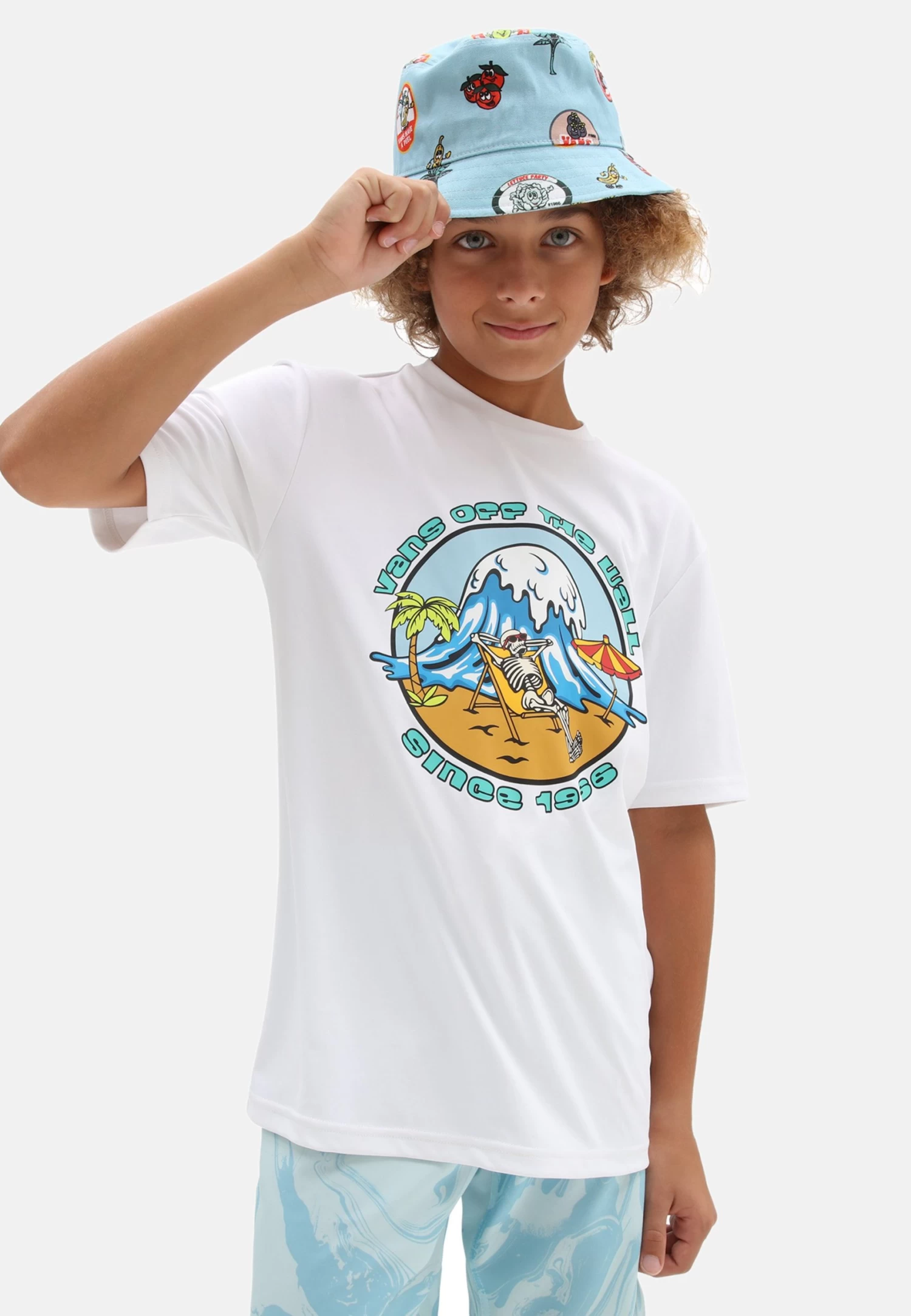 Vans Skelechill Sun - Surfshirt - White