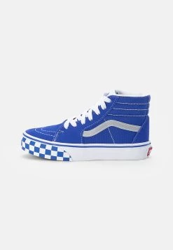 Vans Sk8-Hi Unisex - Sneakers Hoog - Reflective Sidestripe/Checkerboard/Dazzling Blue