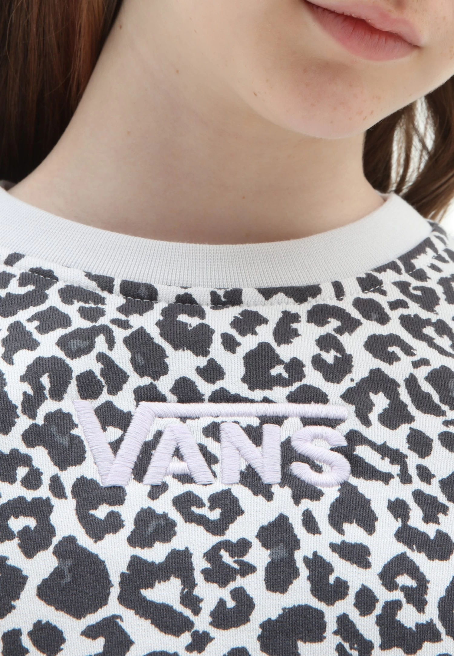 Vans Snow Leopard Crew - Sweater - Medium Grey - Afbeelding 3