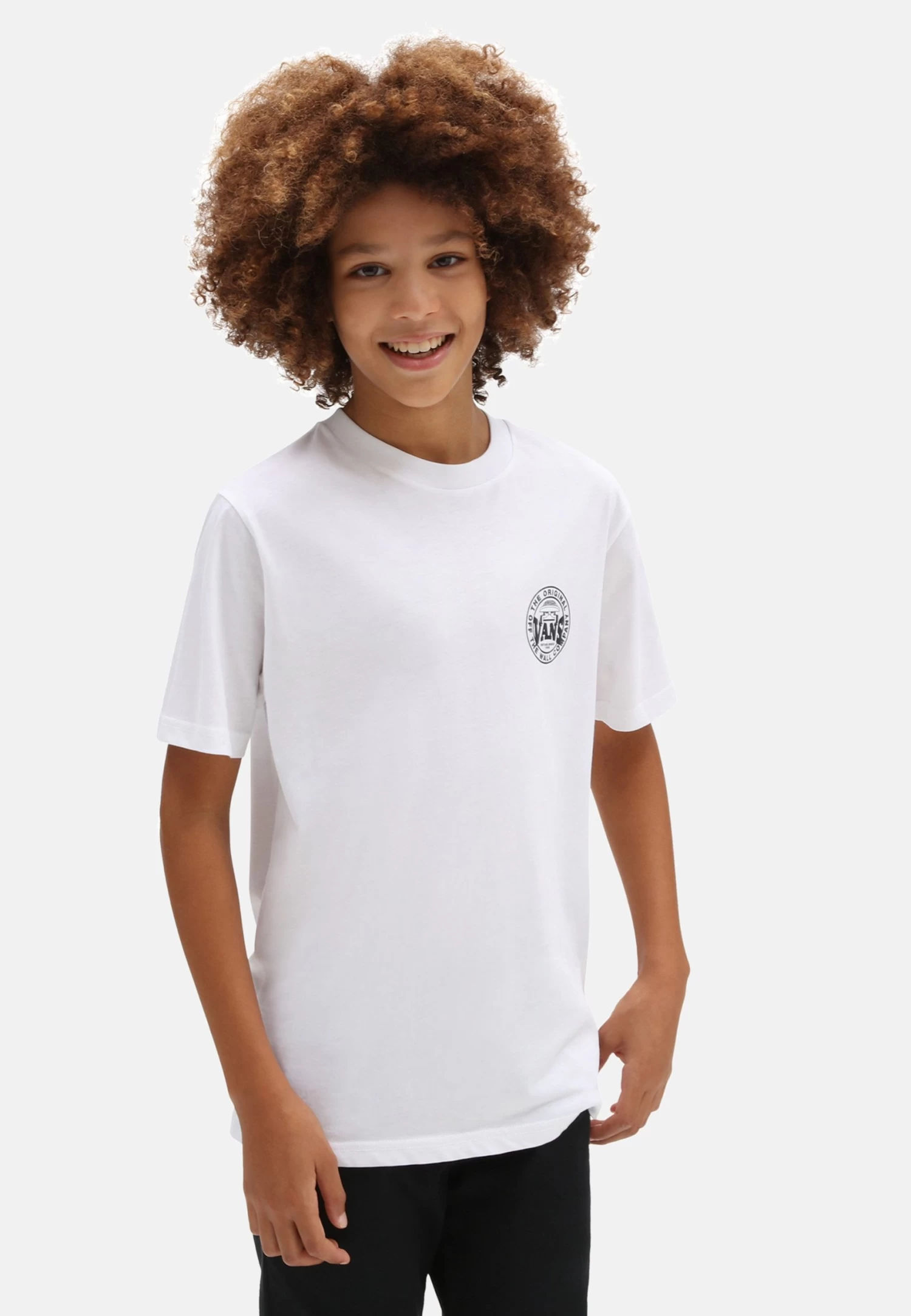 Vans Off The Wall Company Ss - T-Shirt Print - White