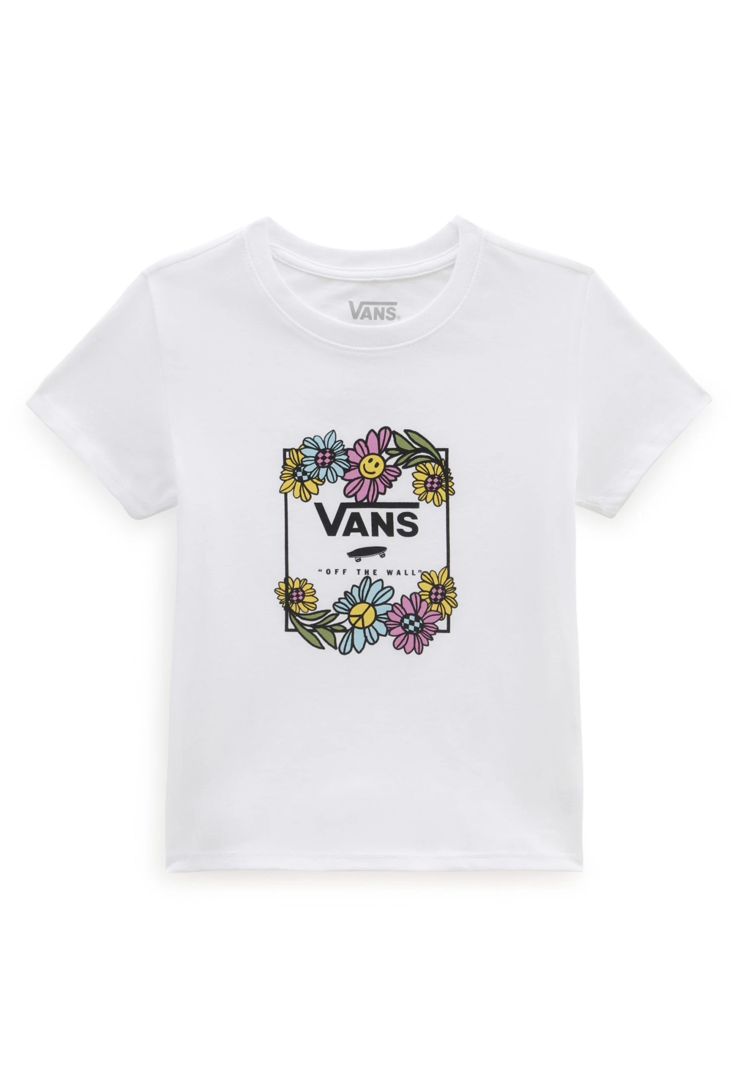Vans Elevated Box Flowers - T-Shirt Print - White