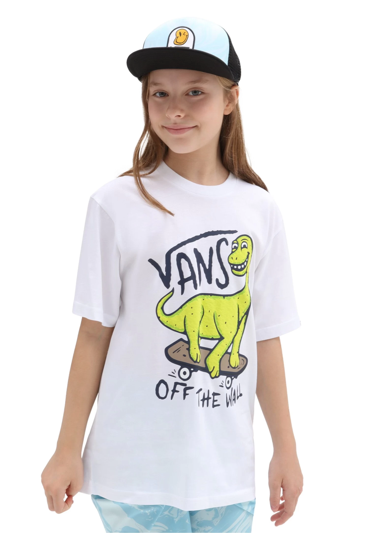 Vans Dinosk8 Ss - T-Shirt Print - White - Afbeelding 2