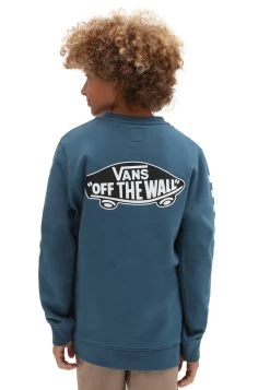 Vans By Exposition Check Crew - Sweater - Medium Blue