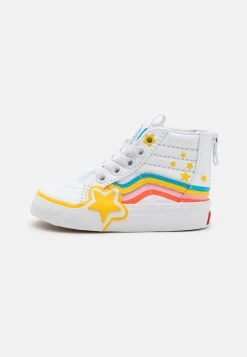 Vans Sk8-Hi Zip Rainbow Star Unisex - Sneakers Hoog - True White/Multi-Coloured
