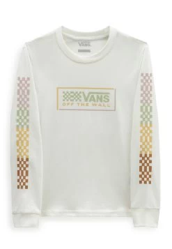 Vans Logo Check Ls Bff - Longsleeve - Marshmallow