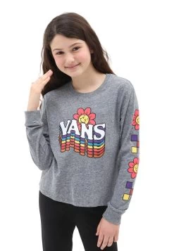 Vans Smile Repeater Shorty - Longsleeve - Dark Grey