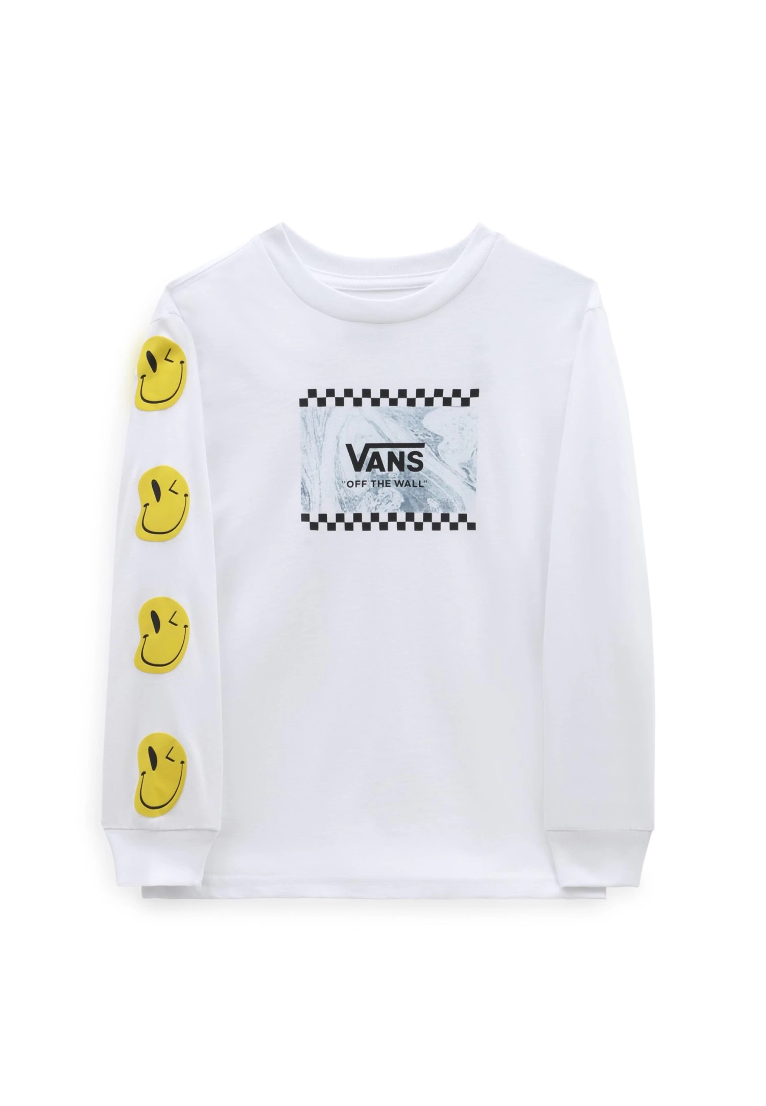 Vans Marble Ls - T-Shirt Print - White - Afbeelding 4