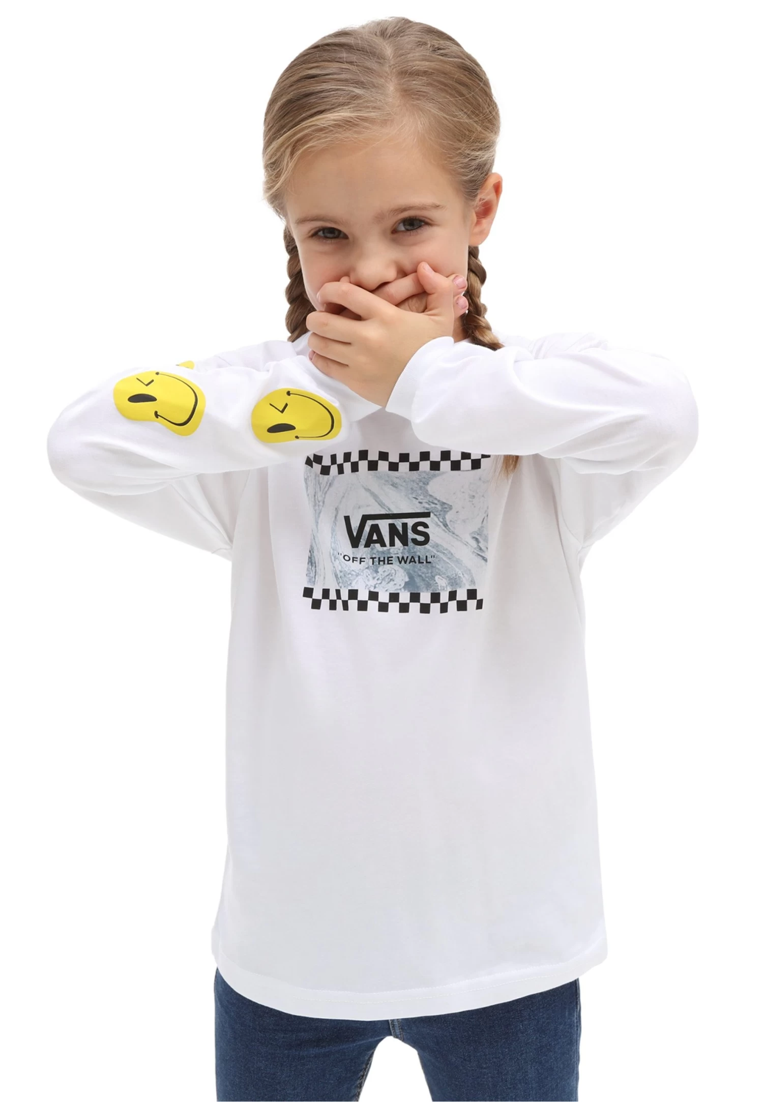 Vans Marble Ls - T-Shirt Print - White - Afbeelding 2