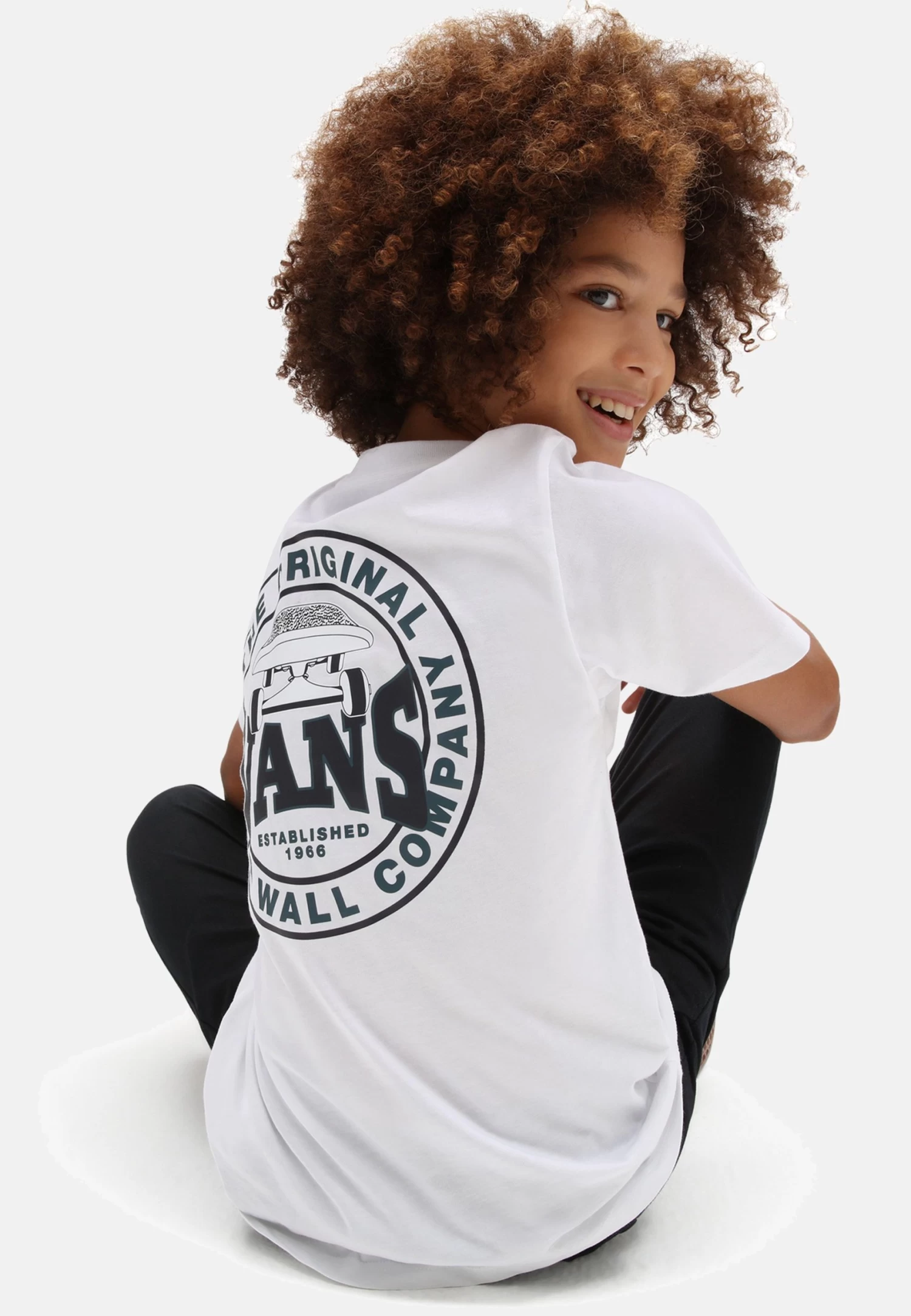 Vans Off The Wall Company Ss - T-Shirt Print - White - Afbeelding 2