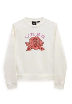 Vans Rose Camo Crew - Sweater - White