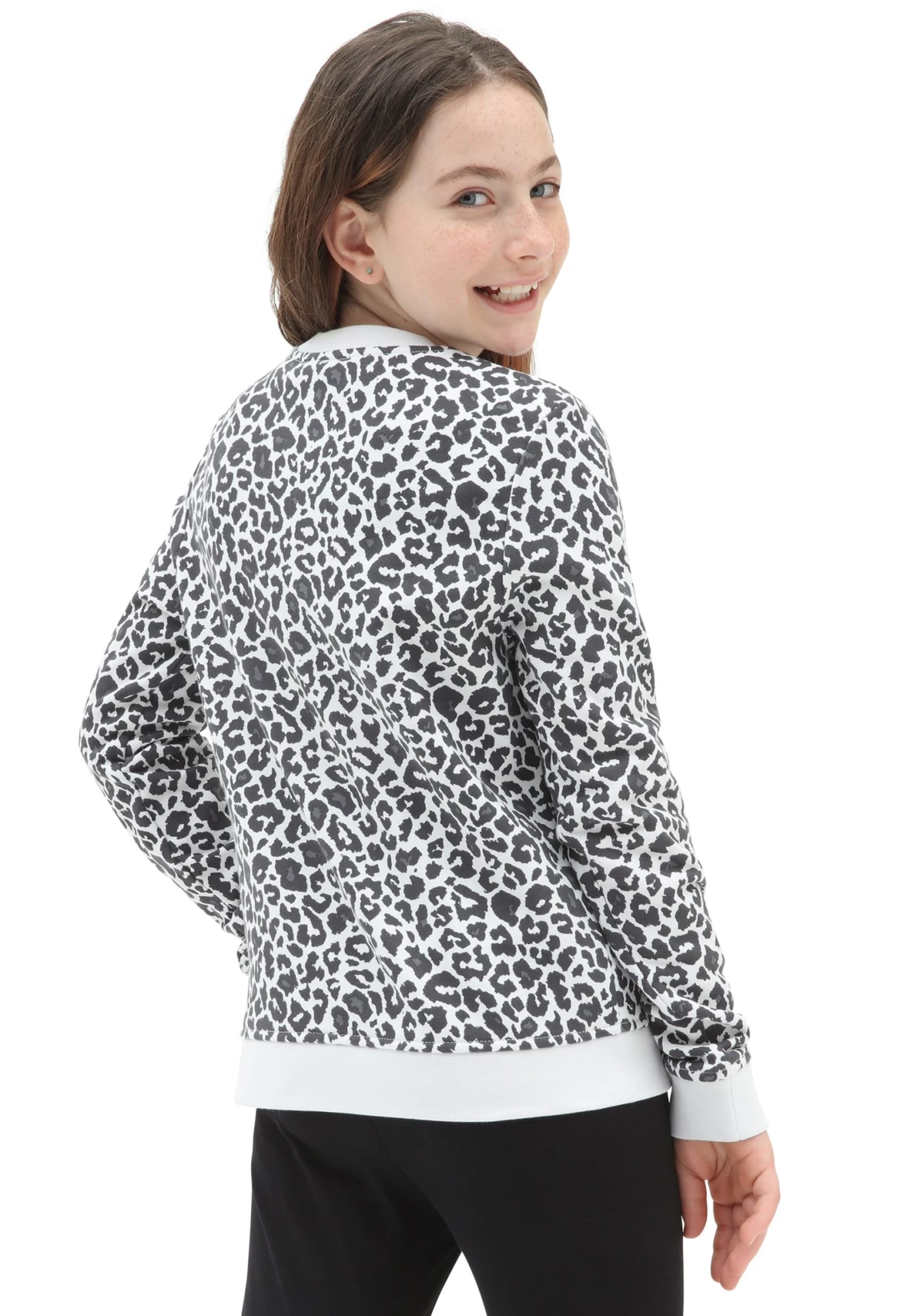 Vans Snow Leopard Crew - Sweater - Medium Grey - Afbeelding 2