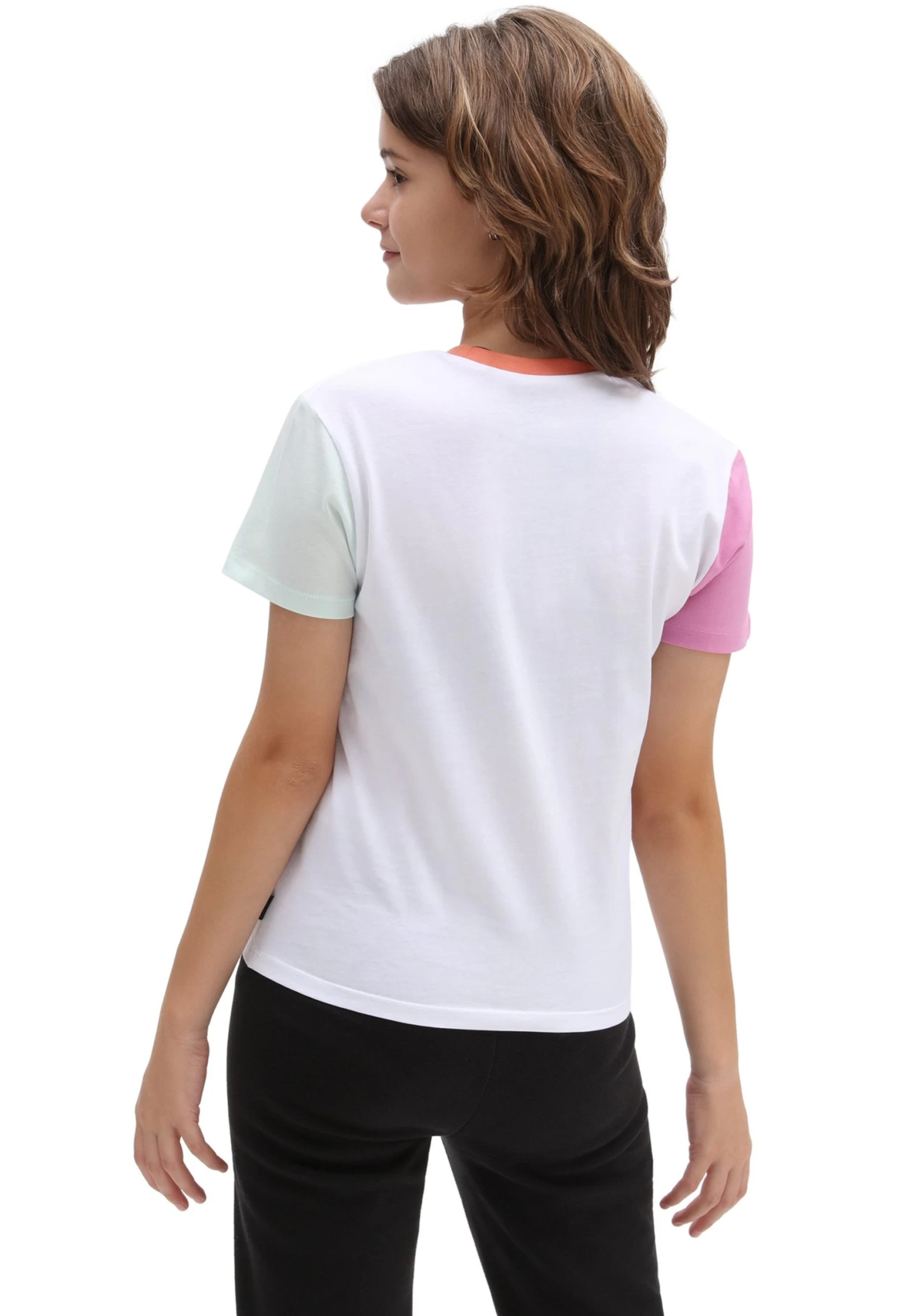 Vans Colorblock Crew - T-Shirt Print - White - Afbeelding 2