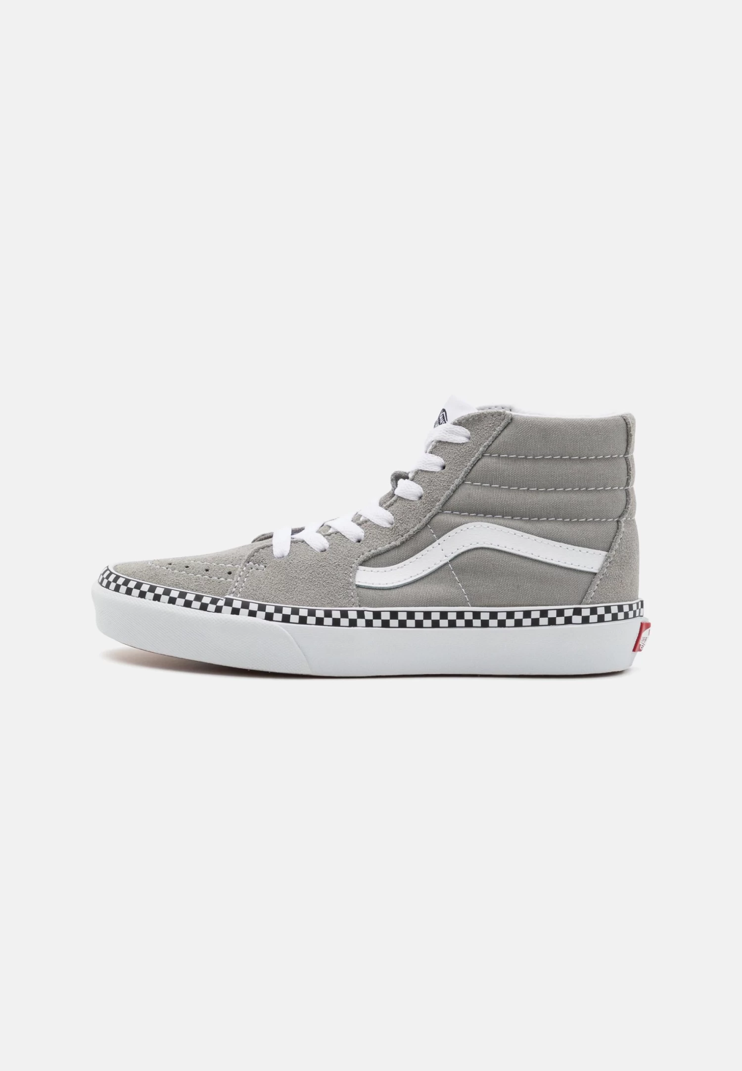 Vans Sk8-Hi Unisex - Sneakers Hoog - Checkerboard Foxing Drizzle/True White