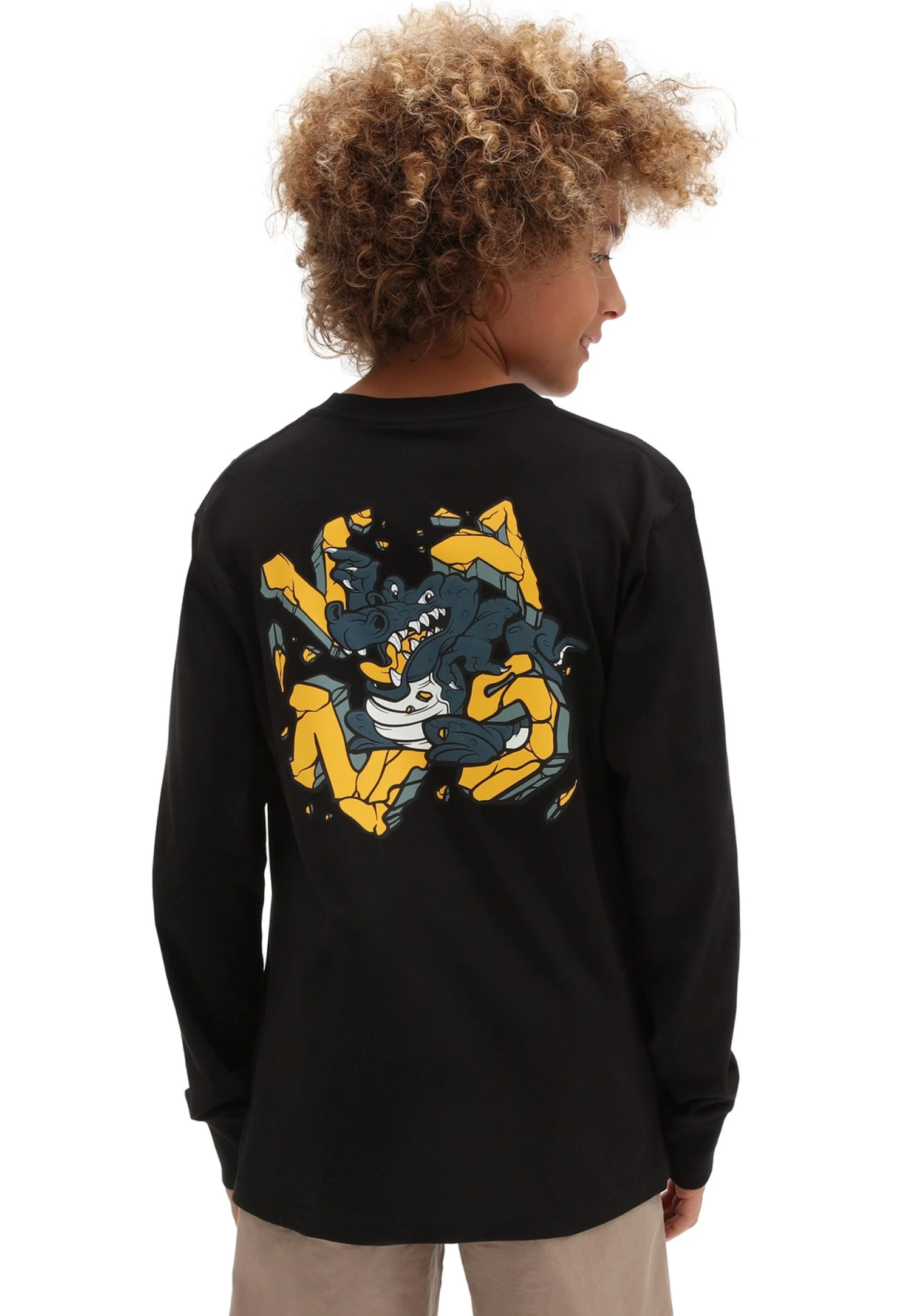 Vans Gator Smash Ls - Longsleeve - Black - Afbeelding 2