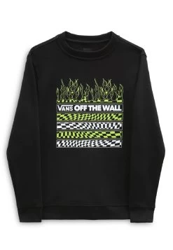 Vans Neon Flames Crew - Sweater - Black