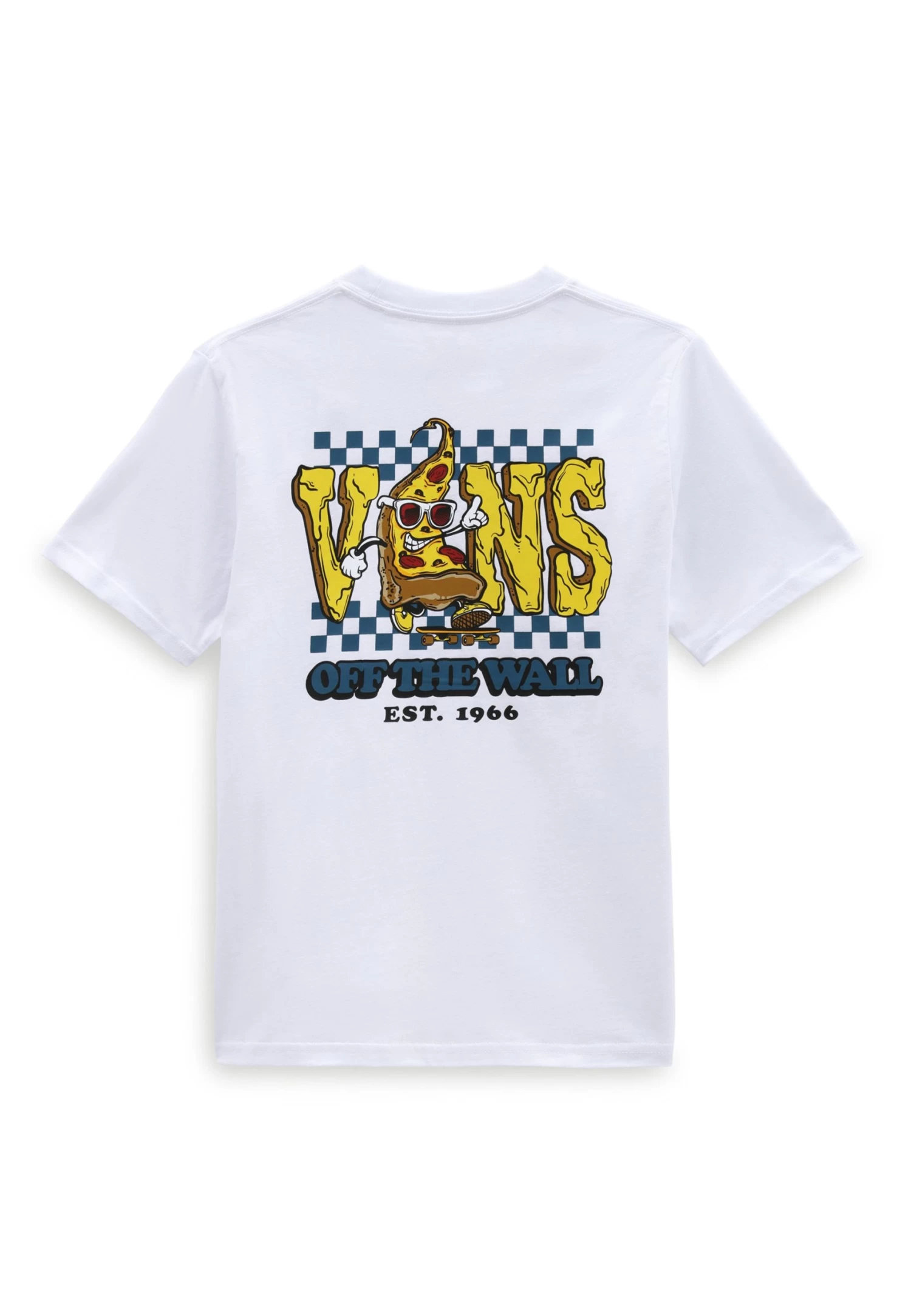 Vans Pizza Face Ss - T-Shirt Print - White - Afbeelding 2