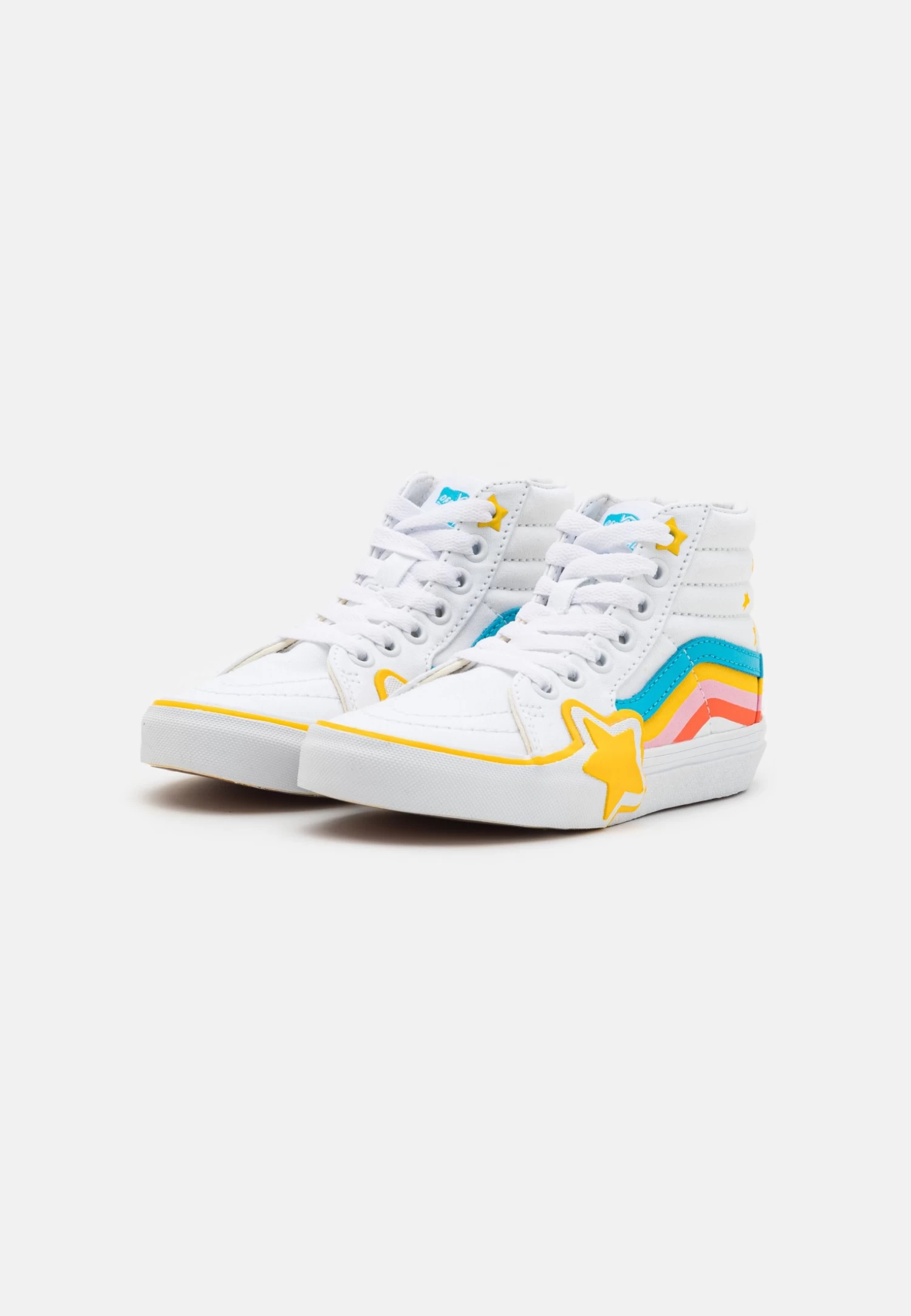 Vans Sk8-Hi Rainbow Star Unisex - Sneakers Hoog - True White/Multi-Coloured - Afbeelding 2