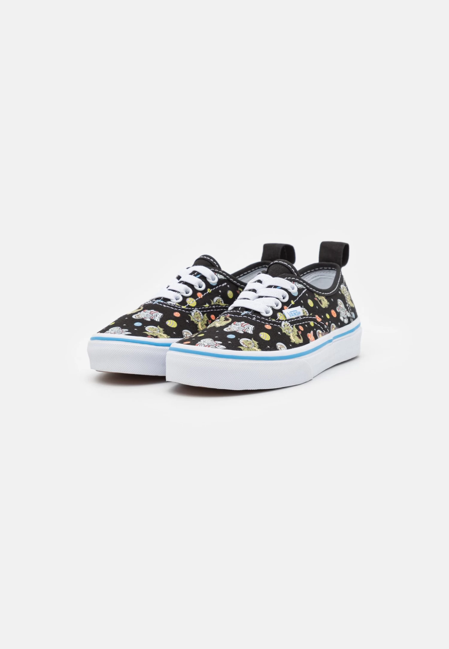 Vans Authentic Elastic Lace Unisex - Sneakers Laag - Black/Blue - Afbeelding 2