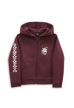 Vans Winter Floral - Sweater Met Rits - Dark Purple