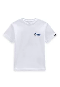 Vans Skull Slices Ss - T-Shirt Print - White