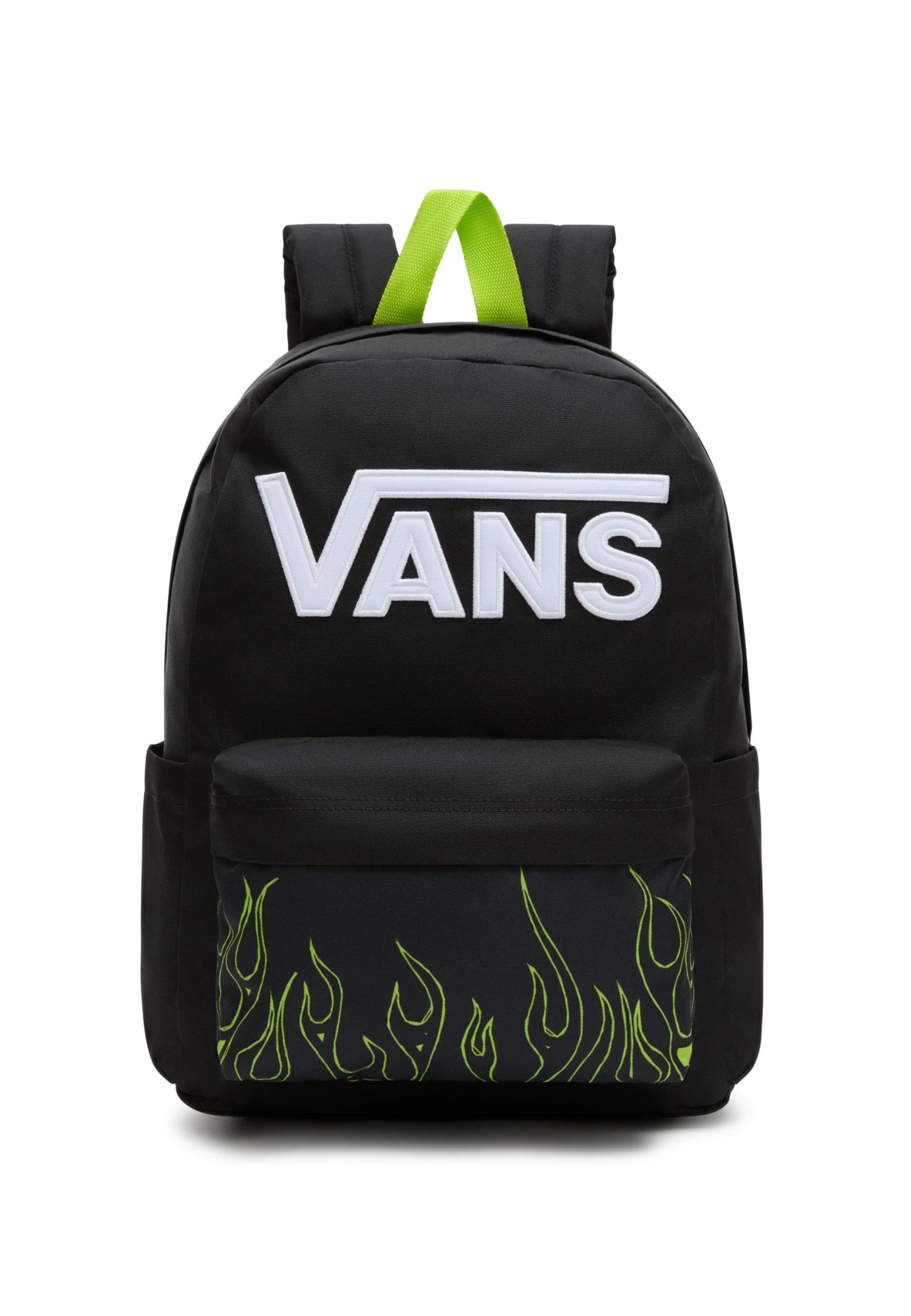 Vans New Skool - Schooltas - Black Lime Green