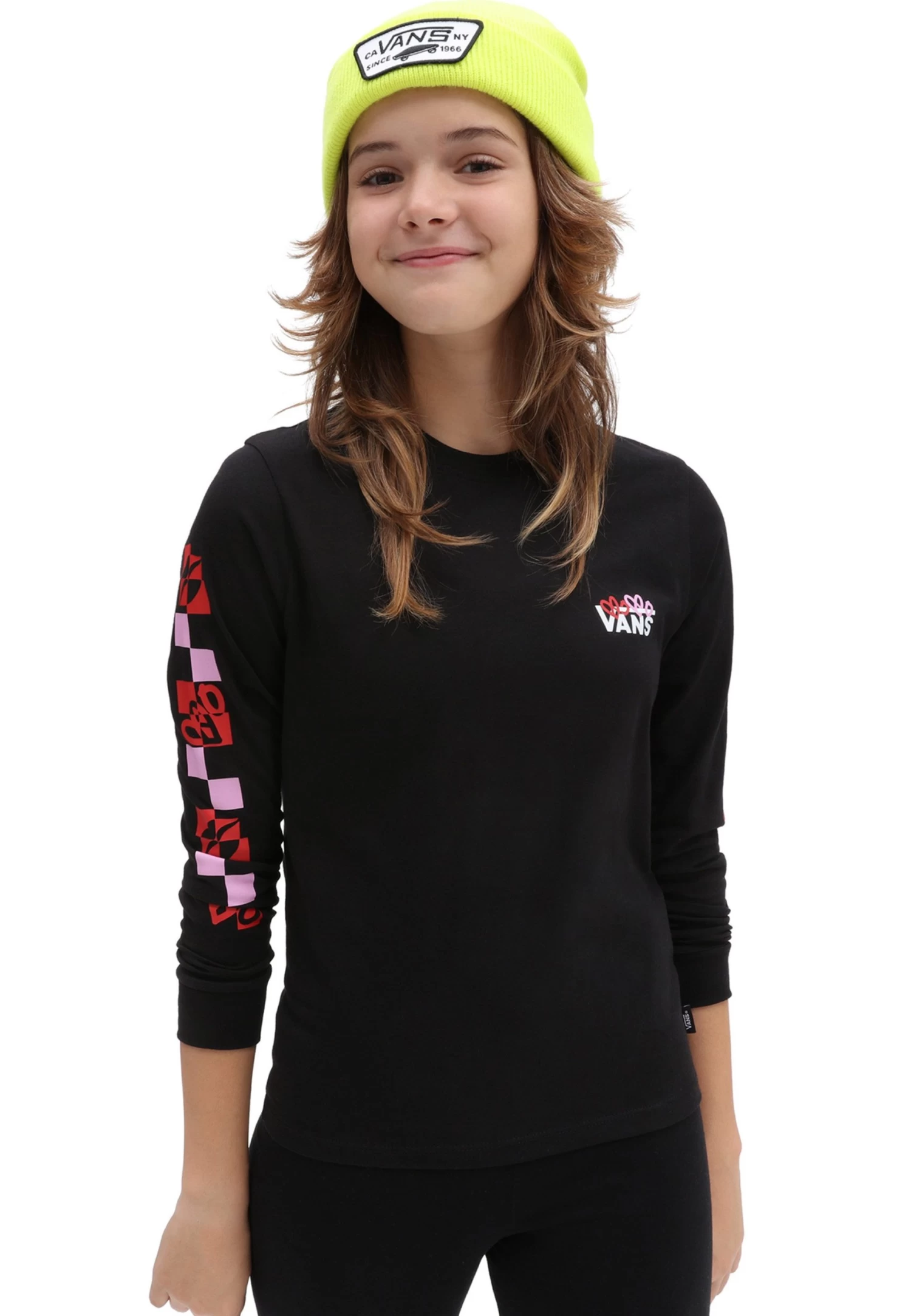Vans Valentines Ls Bff - Longsleeve - Black