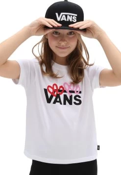Vans Valentines Logo Boxy - T-Shirt Print - White