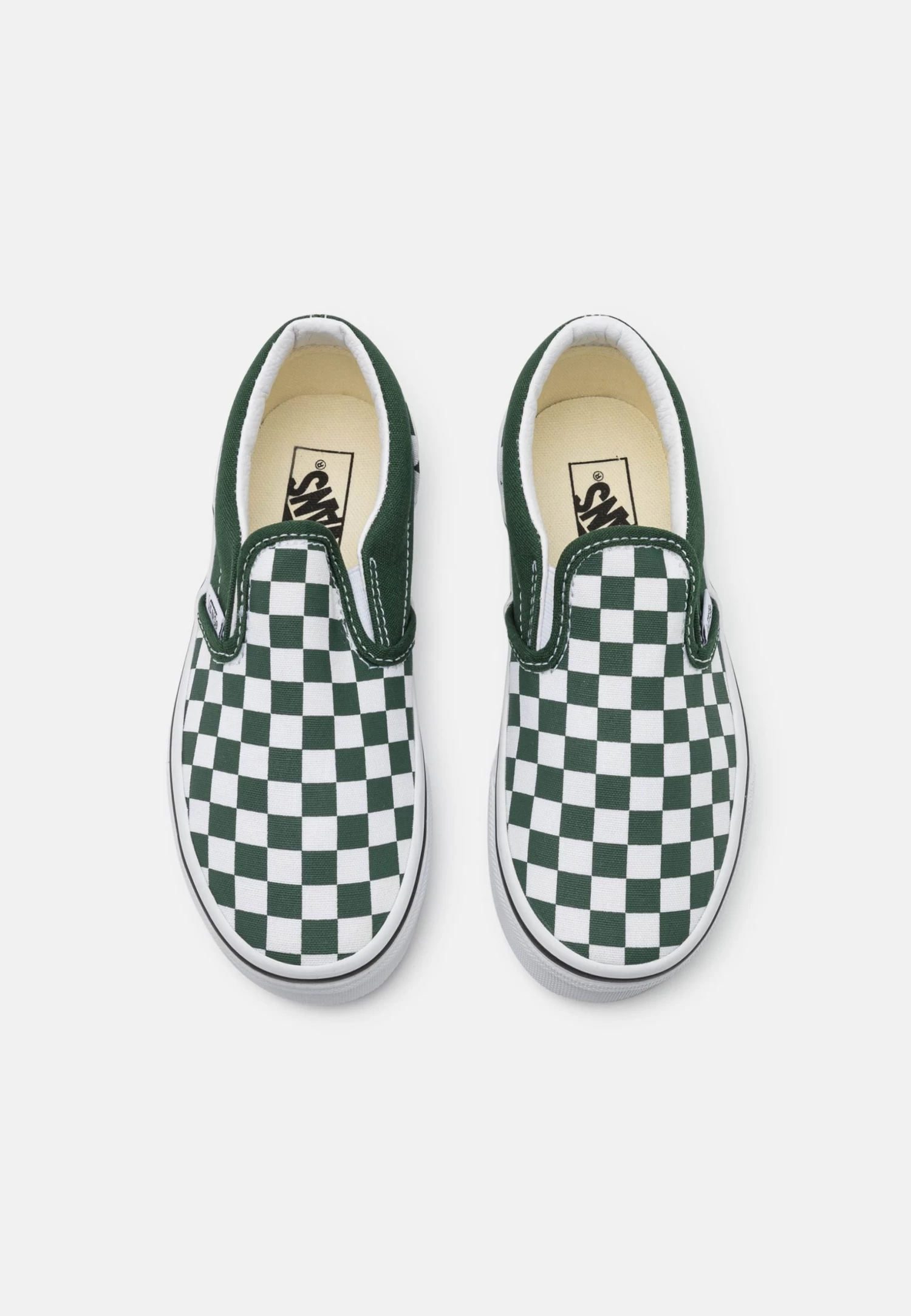 Vans Classic Slip-On Unisex - Sneakers Laag - Dark Green/ White - Afbeelding 4