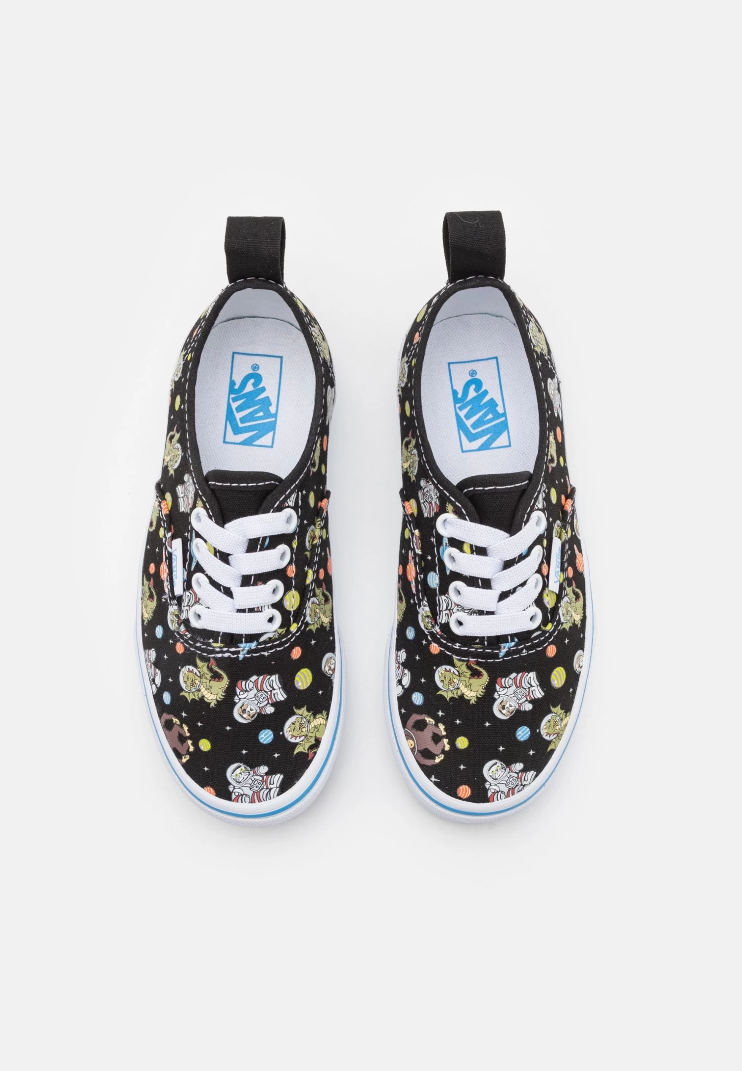 Vans Authentic Elastic Lace Unisex - Sneakers Laag - Black/Blue - Afbeelding 4
