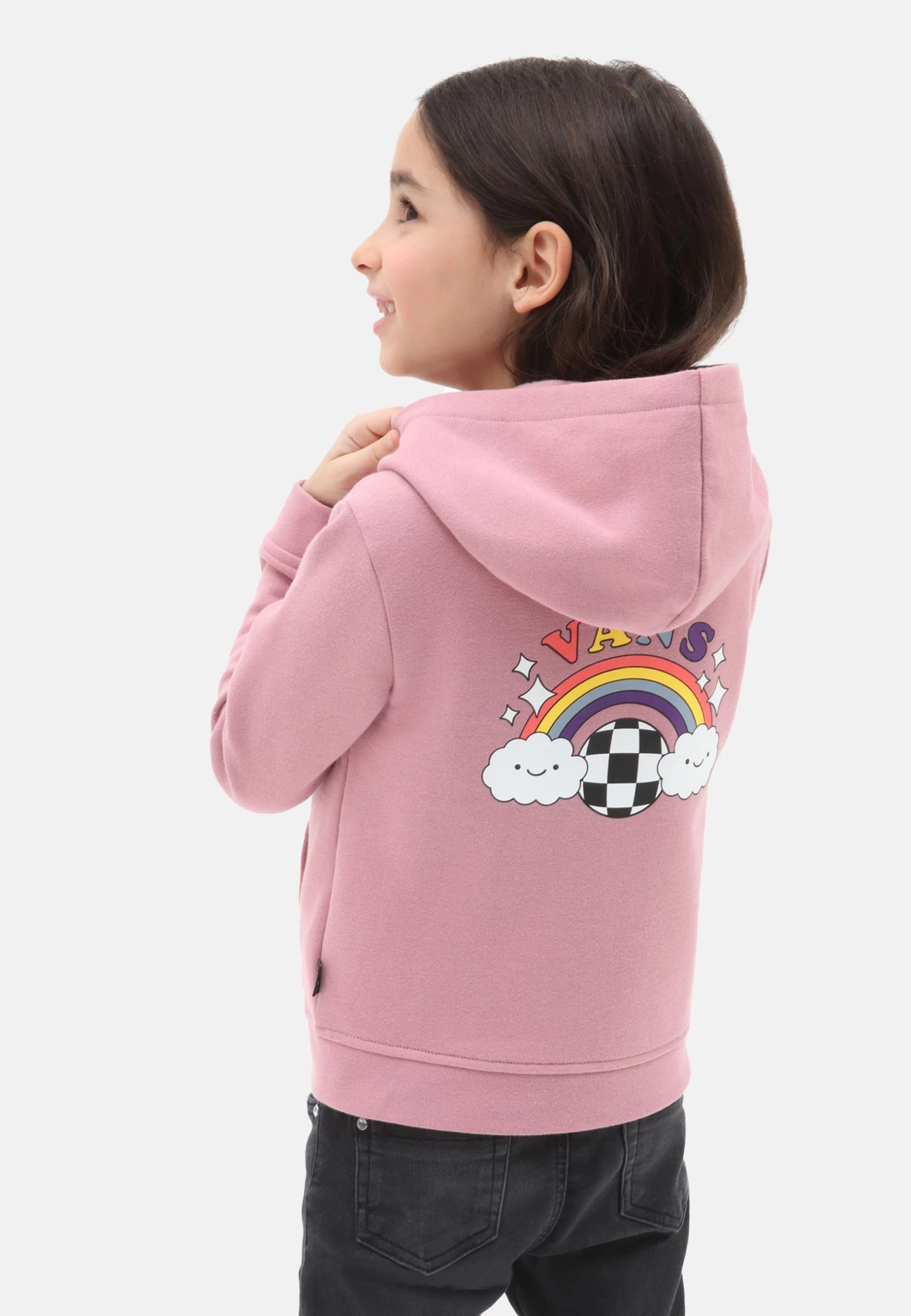 Vans Happy Bow Hoodie - Sweater Met Rits - Medium Purple - Afbeelding 2