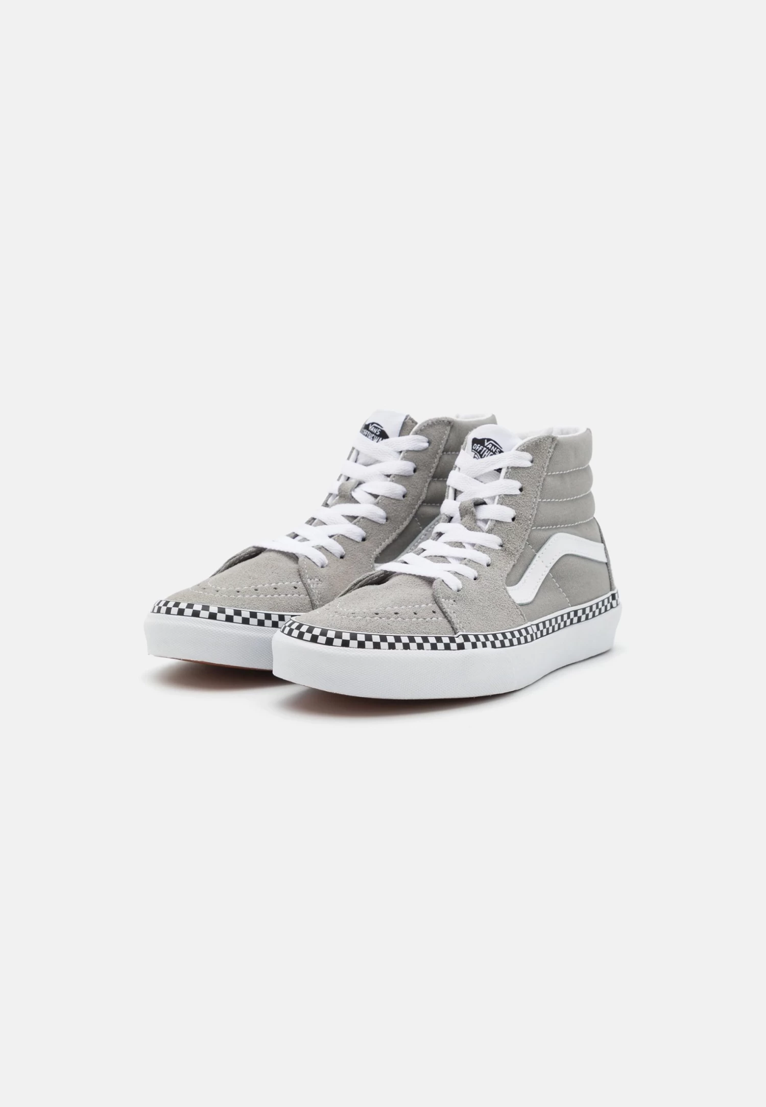 Vans Sk8-Hi Unisex - Sneakers Hoog - Checkerboard Foxing Drizzle/True White - Afbeelding 2